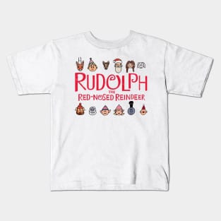 Rudolph and The Red Nosed Reindeer Chibi Kids T-Shirt